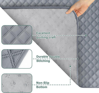 Reusable Washable Pee Pads for Dogs Large/Extra Large 36'' X 41'' 2 Pack, Absorbent Pet Puppy Dog Training Pads Non-Slip, Waterproof Potty Pads for Dogs Leak-Proof