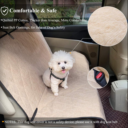Dog Backseat Cover Pet Bench Protectors with Anti-Slip Backing, 46" L * 52" W